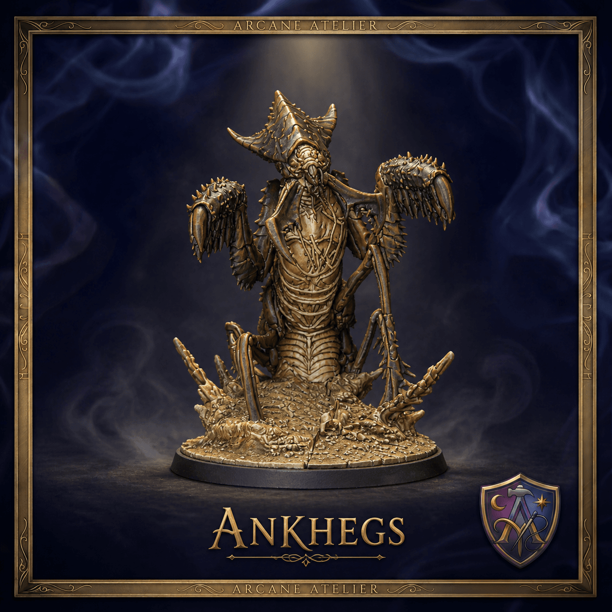 Ankhegs Monstrum Insekt | DnD 32mm Resin Miniatur | Tabletop Pathfinder VTT