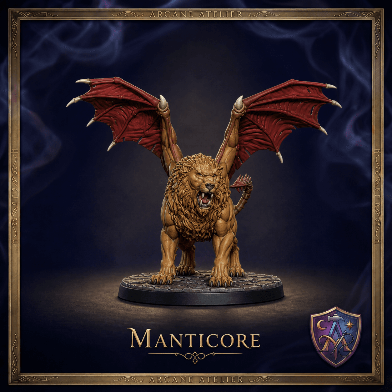Manticore Mantikor | DnD 32mm Resin Miniatur | Tabletop Pathfinder VTT