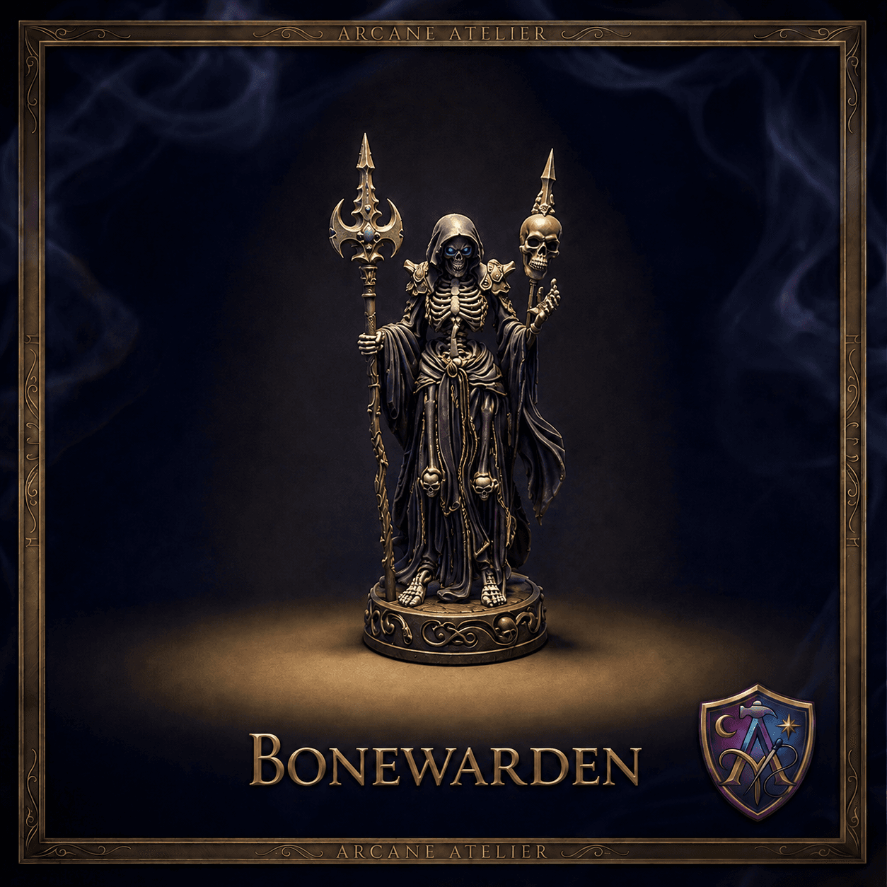 Bonewarden Untote Klerikerin | DnD 32mm Resin Miniatur | Tabletop Pathfinder VTT